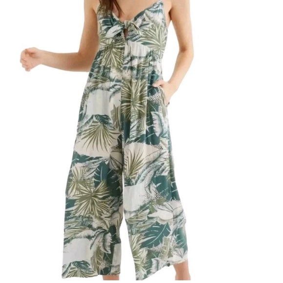 Aerie Tropical Patterned Jumpsuit - Picture 1 of 6